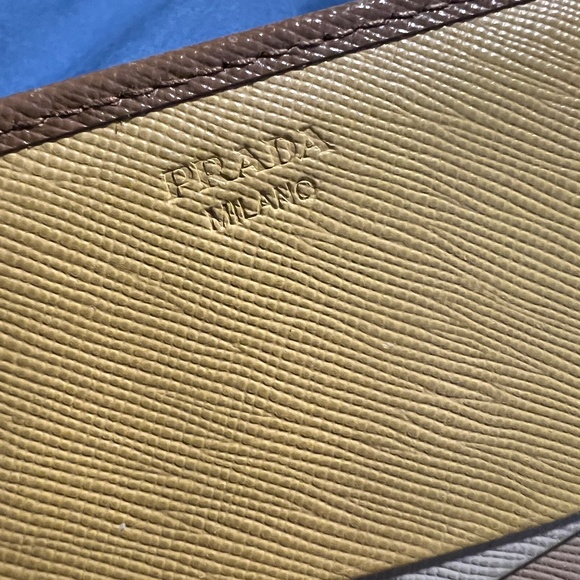 Prada Saffiano Leather Wallet in Brown - Picture 7 of 11
